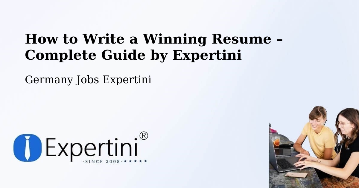 Resume Writing Guide for Job Seekers – Fellbach - Fellbach, Germany Jobs Expertini
